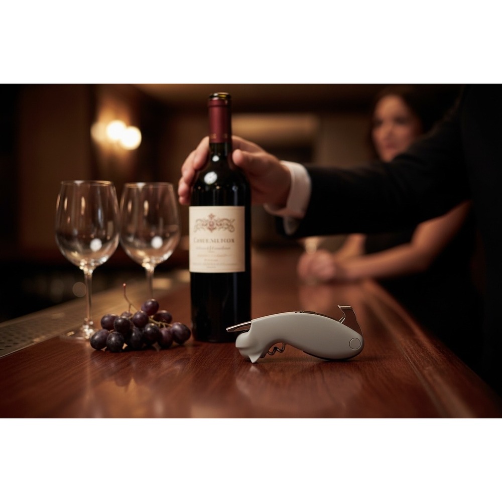 TrueZoo Gray Cat Wine Bottle Opener